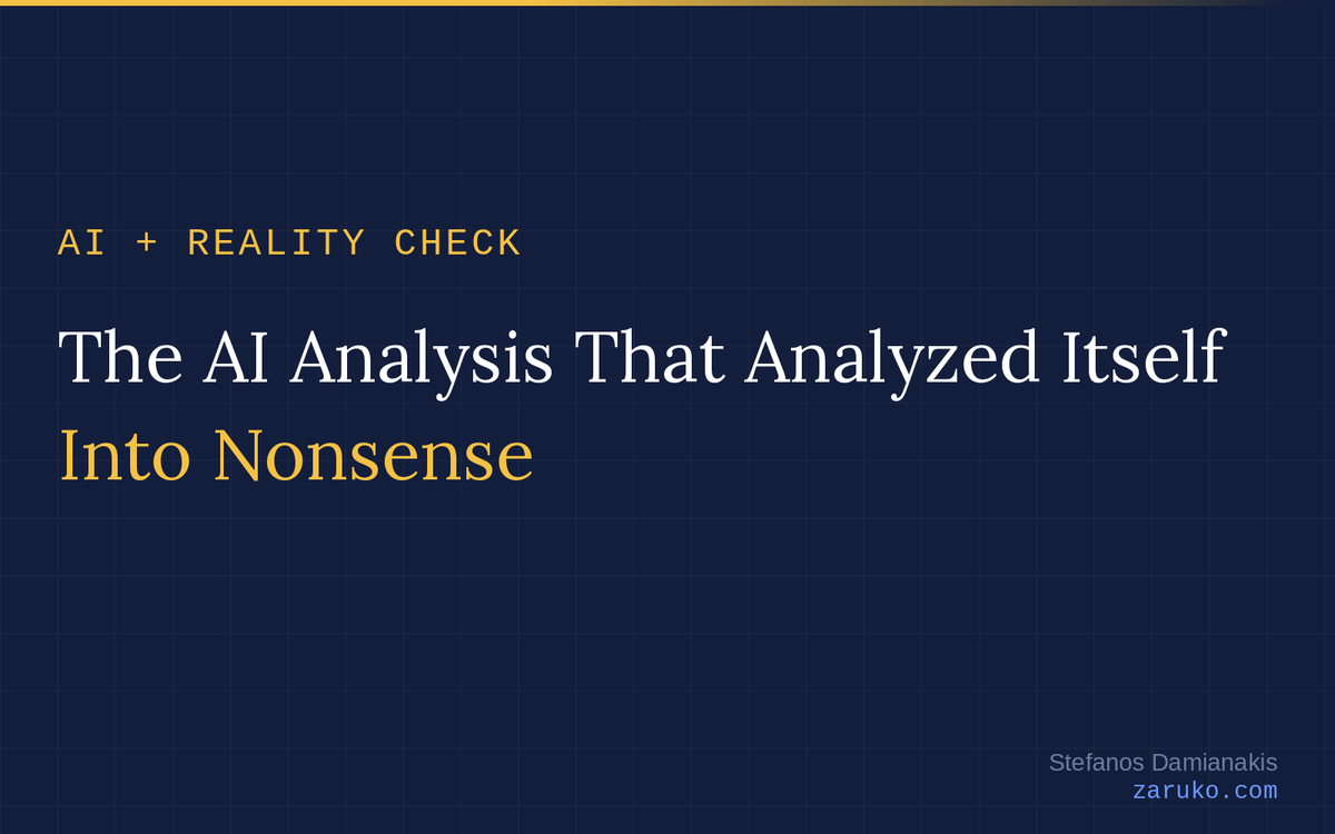 The AI Analysis That Analyzed Itself Into Nonsense