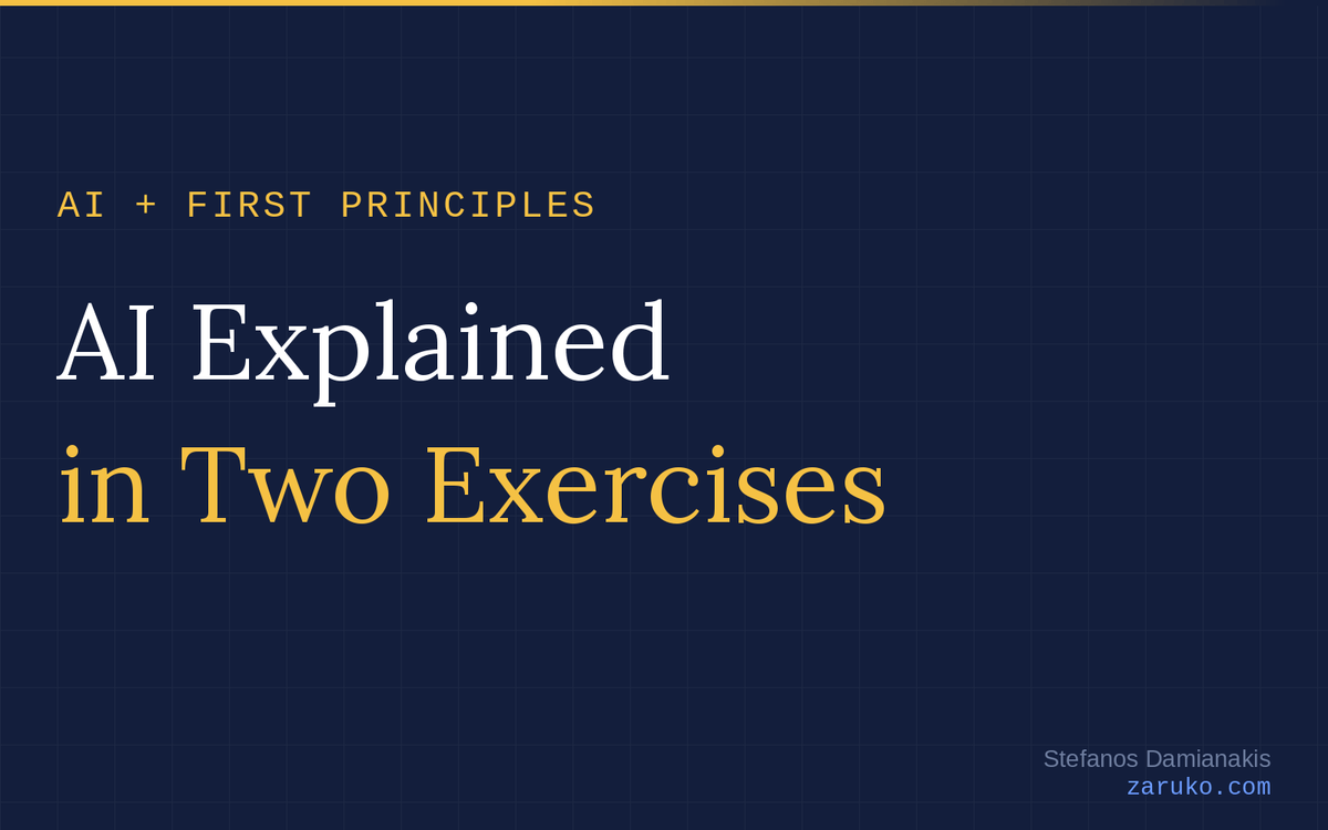 AI Explained in Two Exercises