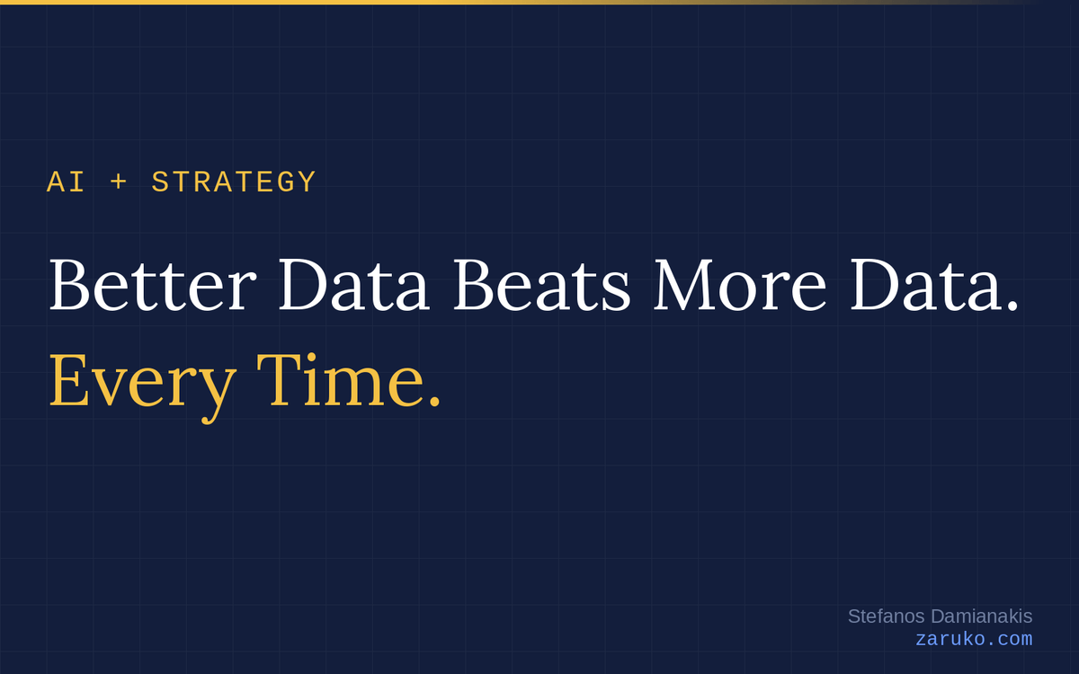 Better Data Beats More Data. Here's How to Build for It.