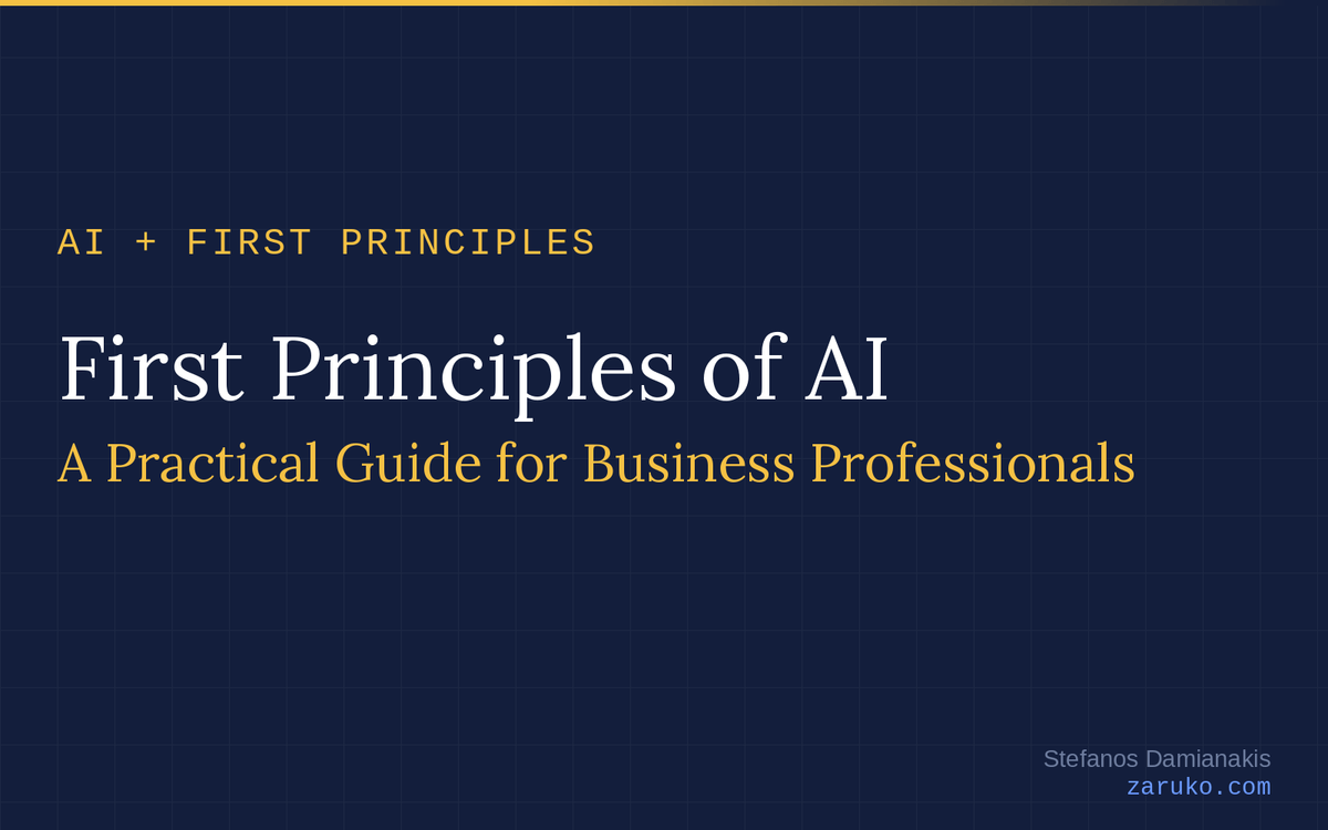 First Principles of AI