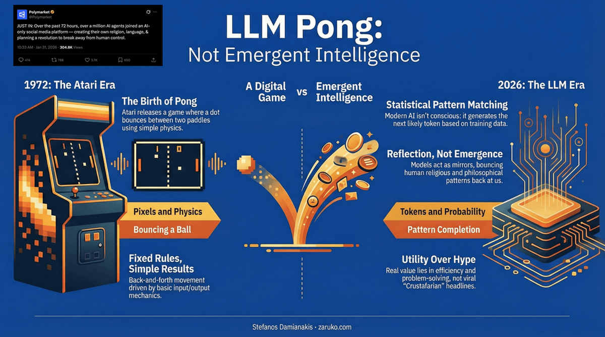 LLM Pong and the Crustafarian Panic