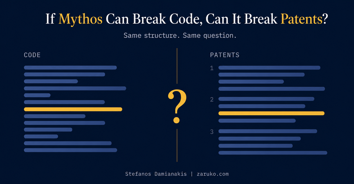 If Mythos Can Break Code, Can It Break Patents?