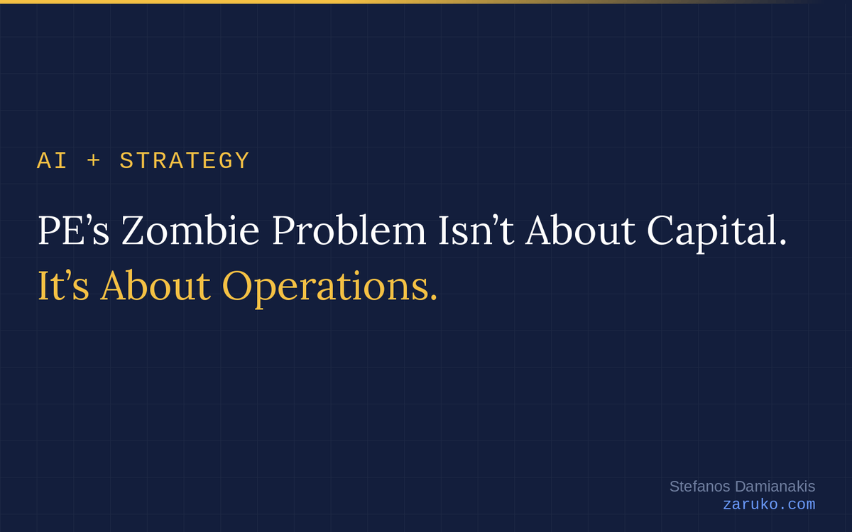 PE's Zombie Problem Isn't About Capital. It's About Operations.
