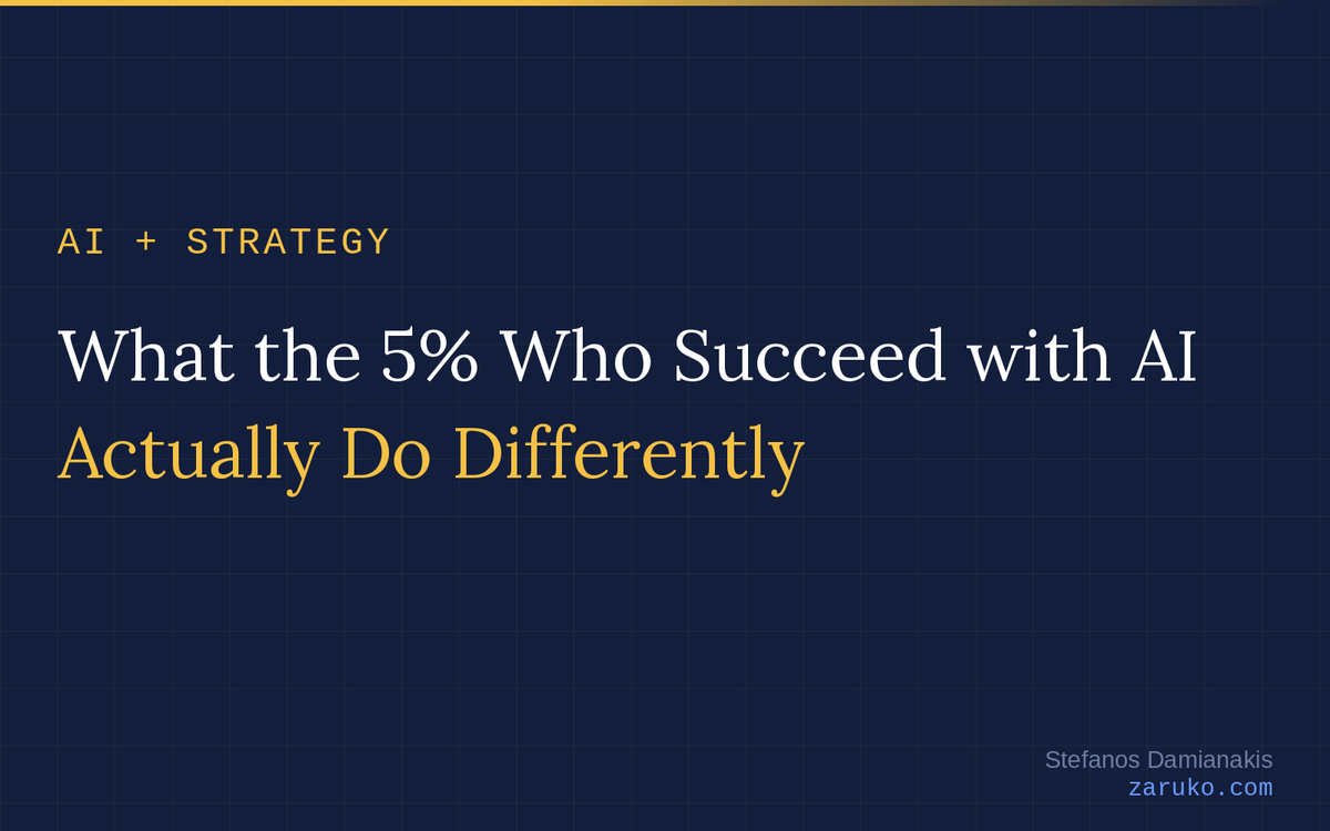 What the 5% Who Succeed with AI Actually Do Differently